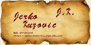 Jerko Kuzović vizit kartica